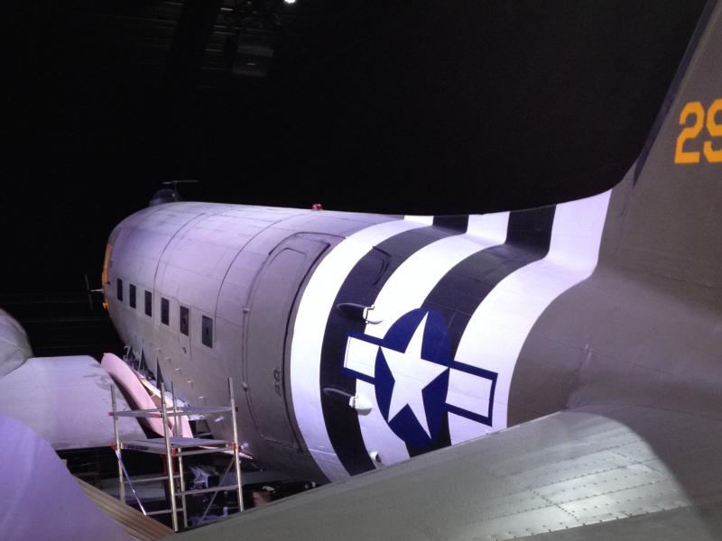 Rénovation peinture avion Musée D-Day Expérience - APRES