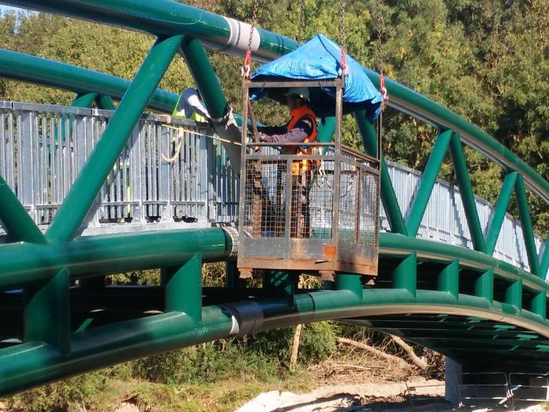 Rénovation peinture pont métallique - INTERVENTION EN NACELLE