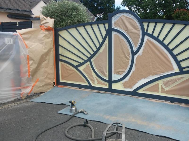 Rénovation peinture portail 1 - PENDANT