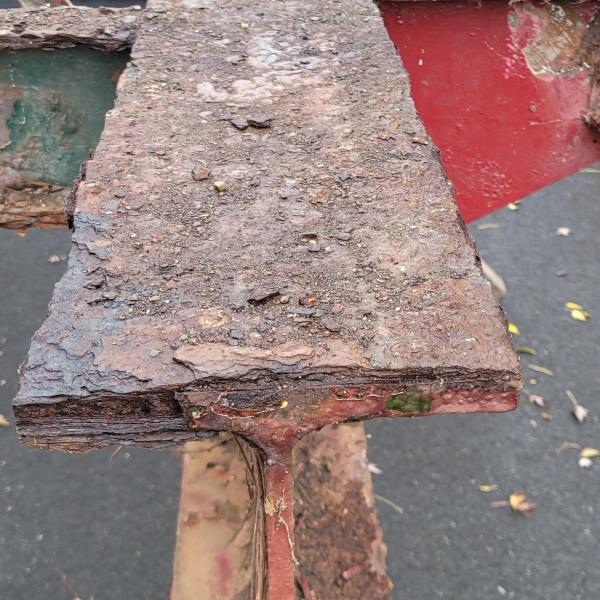 Corrosion constatée
