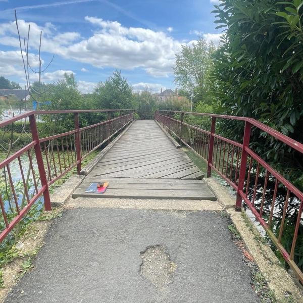 Passerelle avant intervention