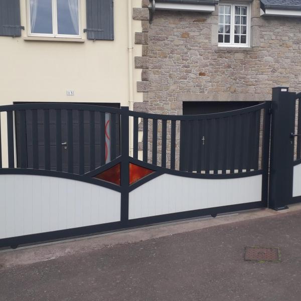 Réalisation peinture portail clôture Cherbourg - APRES