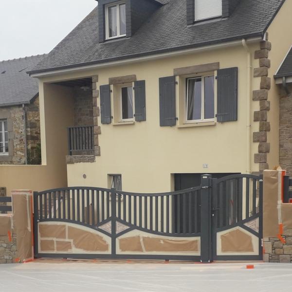 Réalisation peinture portail clôture Cherbourg - PENDANT