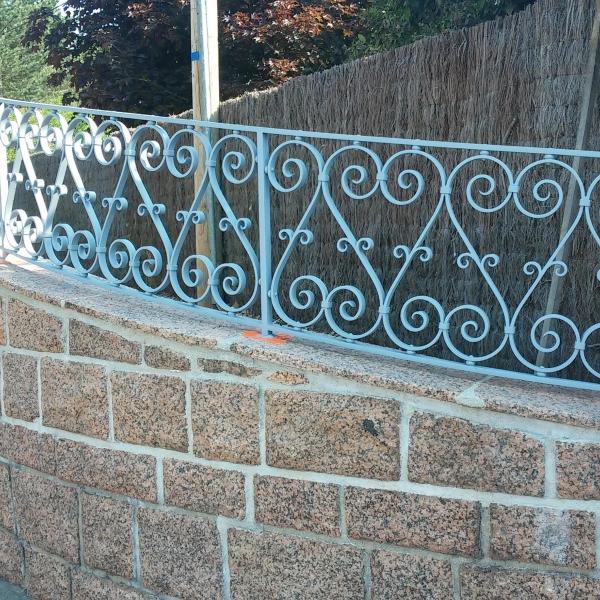 Rénovation peinture clôture fer forgé - AVANT