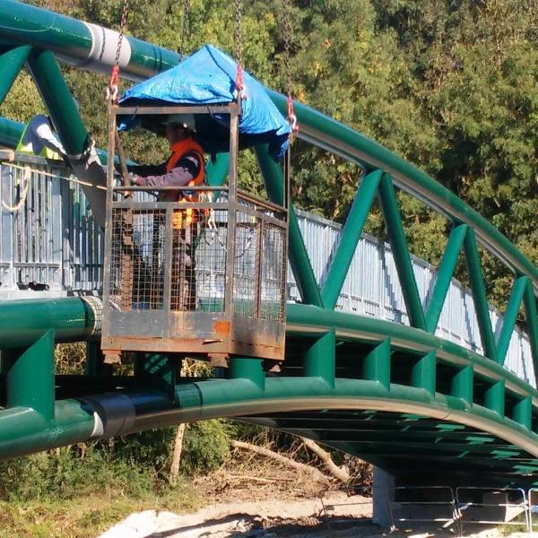 Rénovation peinture pont métallique - INTERVENTION EN NACELLE