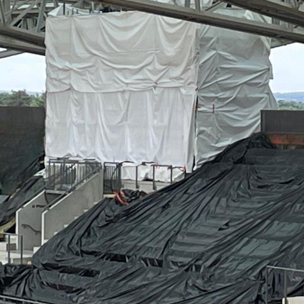 Sarcophage et masquage avec sablage