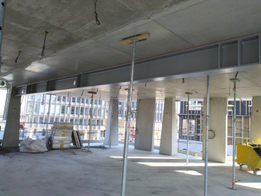 Pendant l'intervention de l'&eacute;quipe peinture SDI Peinture