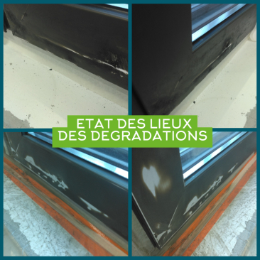 Fenêtres cabossées : constatations des dégradations
