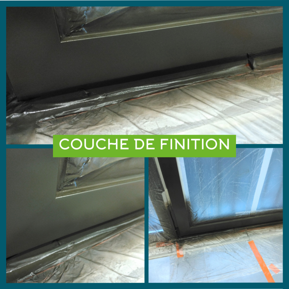 Fenêtres abîmées : couche de finition