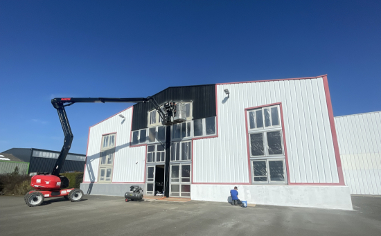 Mise en peinture bardage ext&eacute;rieur en Mayenne