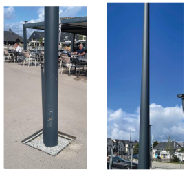 Candélabre bord de mer au Port du Crouesty